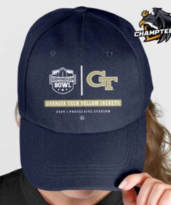 Georgia Tech Yellow Jackets 2024 Birmingham Bowl Protective Stadium Match Classic Cap Hat Snapback