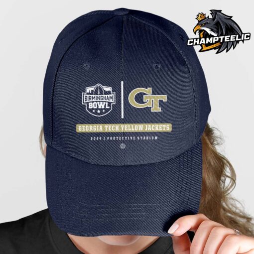 Georgia Tech Yellow Jackets 2024 Birmingham Bowl Protective Stadium Match Classic Cap Hat Snapback