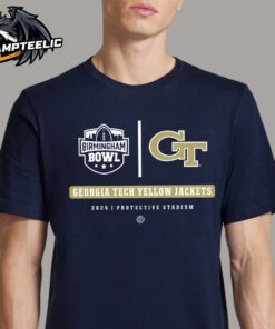 Georgia Tech Yellow Jackets 2024 Birmingham Bowl Protective Stadium Match Classic T-Shirt