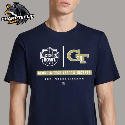 Georgia Tech Yellow Jackets 2024 Birmingham Bowl Protective Stadium Match Classic T-Shirt