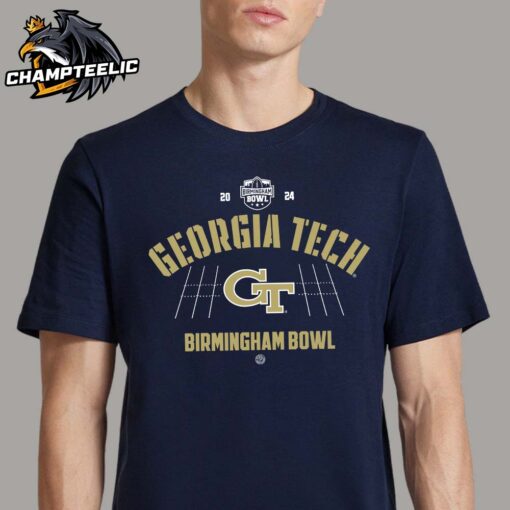 Georgia Tech Yellow Jackets 2024 Birmingham Bowl Team Logo Unisex T-Shirt