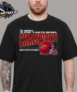 Iowa State Cyclones 2024 Pop Tarts Bowl Champions Vintage Style Helmet Unisex T-Shirt