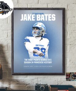 It Takes More Jake Bates Detroit Lions NFL The Most Points Scored In A Season In Franchise History Home Decor Poster Canvas