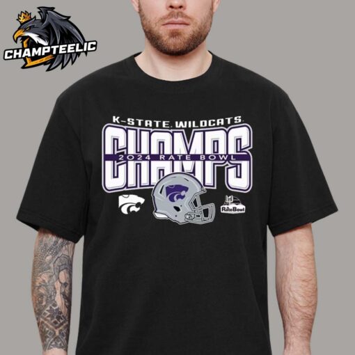 K-State Wildcats 2024 Rate Bowl Champions Unisex T-Shirt