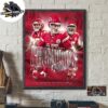 Congrats Kansas City Chiefs Clinch The AFC No 1 Seed On Christmas Day 2024 NFL Playoffs Home Decor Poster Canvas