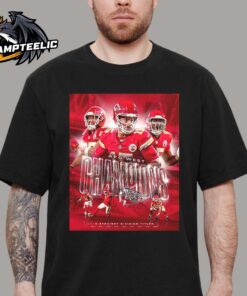 Kansas City Chiefs Back To Back 2024 NFL AFC West Champions 9 Straight Division Tiles Poster Unisex T-Shirt