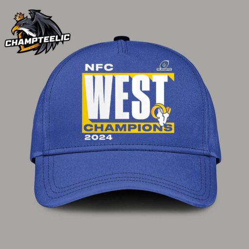 Los Angeles Rams 2024 NFC West Division Champions Conquer Classic Cap Hat Snapback