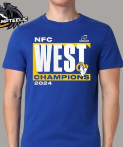 Los Angeles Rams 2024 NFC West Division Champions Conquer Unisex T-Shirt