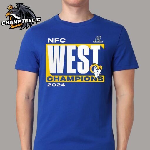 Los Angeles Rams 2024 NFC West Division Champions Conquer Unisex T-Shirt