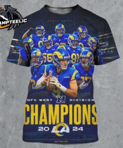 Los Angeles Rams 2024 NFC West Division Champions Not Done Yet All Over Print Shirt