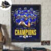 Washington Commanders Clinched The 2024 2025 NFL Playoffs Anybody Anywhere Anytime Home Decor Poster Canvas