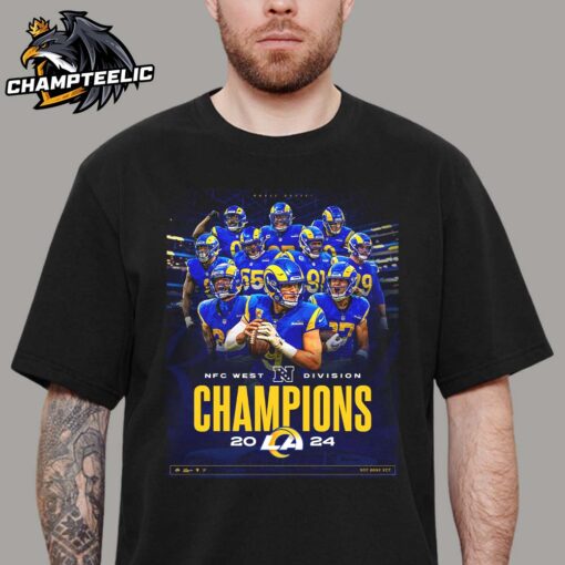 Los Angeles Rams 2024 NFC West Division Champions Not Done Yet Unisex T-Shirt