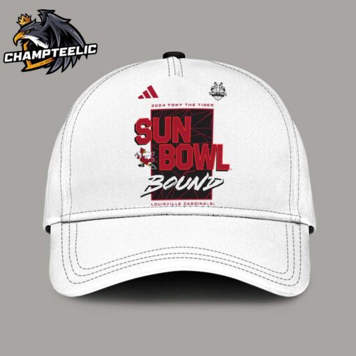 Louisville Cardinals 2024 Tony The Tiger Sun Bowl Participant Adidas Classic Cap Hat Snapback