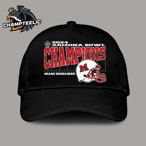 Miami RedHawks 2024 Snoop Dogg Arizona Bowl Champions Vintage Style Helmet Classic Cap Hat Snapback