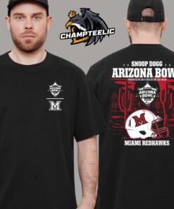 Miami RedHawks 2024 Snoop Dogg Arizona Bowl College Football Bowl Season Two Sides Unisex T-Shirt