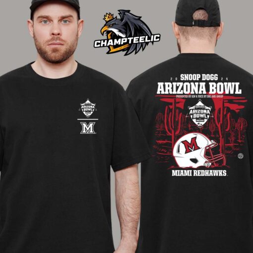 Miami RedHawks 2024 Snoop Dogg Arizona Bowl College Football Bowl Season Two Sides Unisex T-Shirt