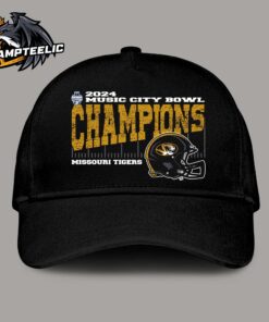 Missouri Tigers 2024 2024 Music City Bowl Champions Vintage Style Helmet Classic Cap Hat Snapback