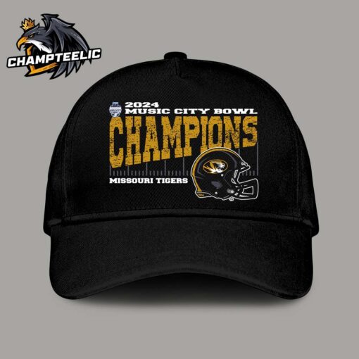 Missouri Tigers 2024 2024 Music City Bowl Champions Vintage Style Helmet Classic Cap Hat Snapback