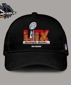 NFL Super Bowl LIX New Orleans Logo Trophy Dimension 2025 Classic Cap Hat Snapback