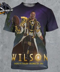 NFL x Arcane League Of Legends Style Russell Wilson Pittsburgh Steelers Vs Kansas City Chiefs On December 25 2024 NFL Christmas Gameday On Netflix All Over Print Shirt