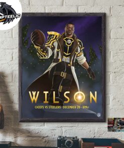 NFL x Arcane League Of Legends Style Russell Wilson Pittsburgh Steelers Vs Kansas City Chiefs On December 25 2024 NFL Christmas Gameday On Netflix Home Decor Poster Canvas