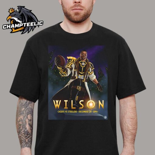 NFL x Arcane League Of Legends Style Russell Wilson Pittsburgh Steelers Vs Kansas City Chiefs On December 25 2024 NFL Christmas Gameday On Netflix Unisex T-Shirt