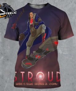 NFL x Ekko Arcane League Of Legends Style CJ Stroud Houston Texas Vs Baltimore Ravens On December 25 2024 NFL Christmas Gameday On Netflix All Over Print Shirt