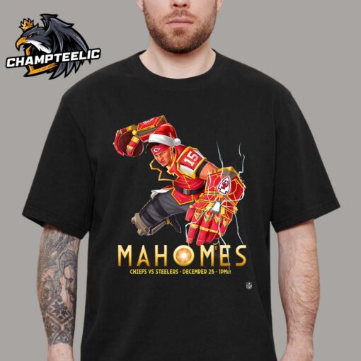 NFL x Vi Arcane League Of Legends Style Patrick Mahomes Kansas City Chiefs Versus The Steeles On December 25 2024 NFL Christmas Gameday On Netflix Unisex T-Shirt