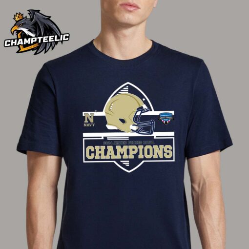 Navy Midshipmen 2024 Armed Forces Bowl Champions Helmet Football Logo Unisex T-Shirt