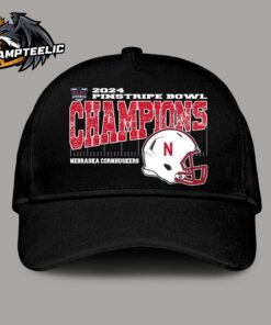 Nebraska Cornhuskers 2024 Bad Boy Mowers Pinstripe Bowl Champions Vintage Style Helmet Classic Cap Hat Snapback