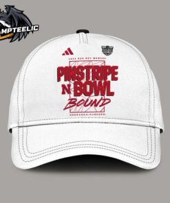 Nebraska Huskers 2024 Bad Boy Mowers Pinstripe Bowl Participant Bound Adidas Classic Cap Hat Snapback