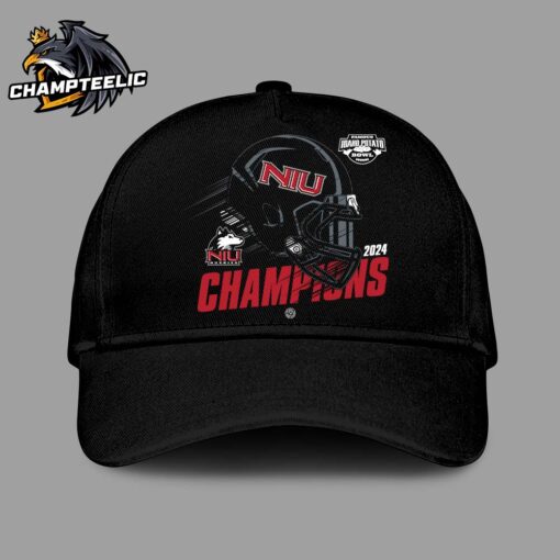 Northern Illinois Huskies Football 2024 Idaho Potato Bowl Champions Helmet Art Classic Cap Hat Snapback