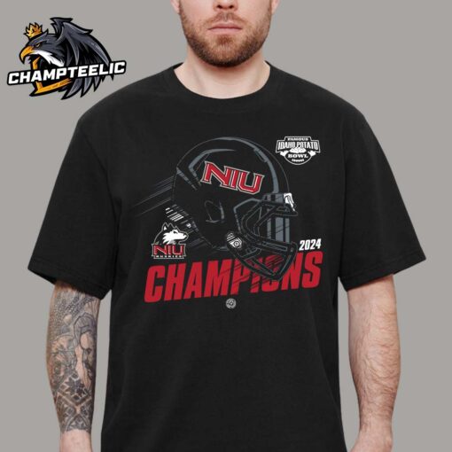 Northern Illinois Huskies Football 2024 Idaho Potato Bowl Champions Helmet Art Unisex T-Shirt