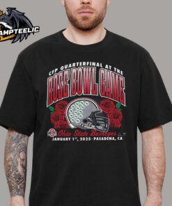 Ohio State Buckeyes College Football Playoff 2025 Rose Bowl In Pasadena Helmet Unisex T-Shirt