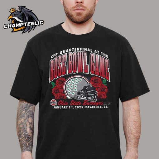 Ohio State Buckeyes College Football Playoff 2025 Rose Bowl In Pasadena Helmet Unisex T-Shirt