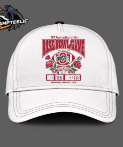 Ohio State Buckeyes College Football Playoff 2025 Rose Bowl Roses And Rivalries Classic Cap Hat Snapback