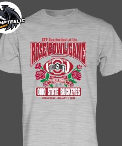 Ohio State Buckeyes College Football Playoff 2025 Rose Bowl Roses And Rivalries Unisex T-Shirt