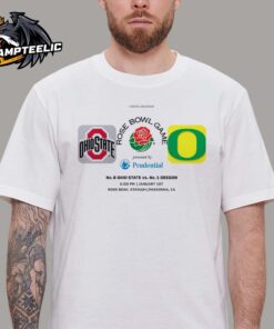 Ohio State Buckeyes Face Oregon Ducks In The 2025 Rose Bowl CFB Playoff On January 1 2025 In Pasadena CA Unisex T-Shirt