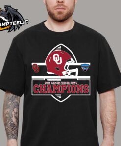 Oklahoma Sooners 2024 Armed Forces Bowl Champions Helmet Football Logo Unisex T-Shirt