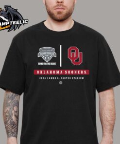 Oklahoma Sooners 2024 Armed Forces Bowl Logo Match At Amon G Carter Stadium Classic T-Shirt