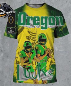 Oregon Ducks College Football Playoff 1 Seed ATL Album Everybody Let Me Hear You Say O-Re-gon All Over Print Shirt