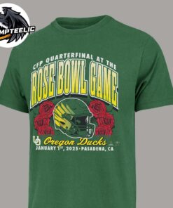 Oregon Ducks College Football Playoff 2025 Rose Bowl Pasadena Helmet Unisex T-Shirt