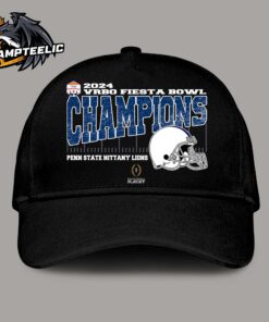 Penn State Nittany Lions 2024 Vrbo Fiesta Bowl Champions College Football Playoff Quarterfinal Vintage Helmet Classic Cap Hat Snapback