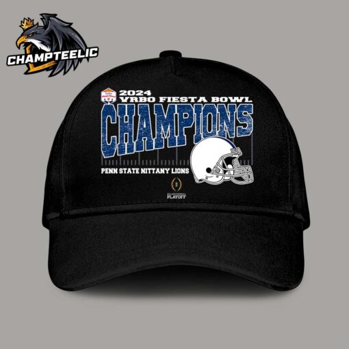 Penn State Nittany Lions 2024 Vrbo Fiesta Bowl Champions College Football Playoff Quarterfinal Vintage Helmet Classic Cap Hat Snapback