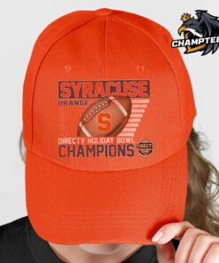 Syracuse Orange 2024 Directv Holiday Bowl Champions Orange Cap Hat Snapback