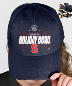 Syracuse Orange 2024 Holiday Bowl Team Logo Navy Cap Hat Snapback