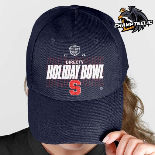 Syracuse Orange 2024 Holiday Bowl Team Logo Navy Cap Hat Snapback