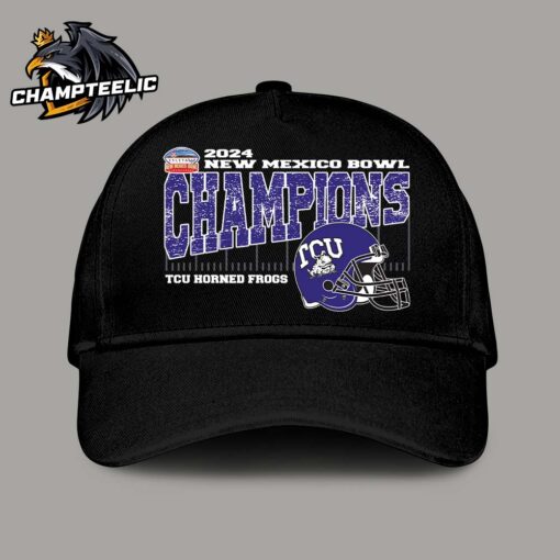 TCU Horned Frogs 2024 New Mexico Bowl Champions Vintage Style Helmet Classic Cap Hat Snapback