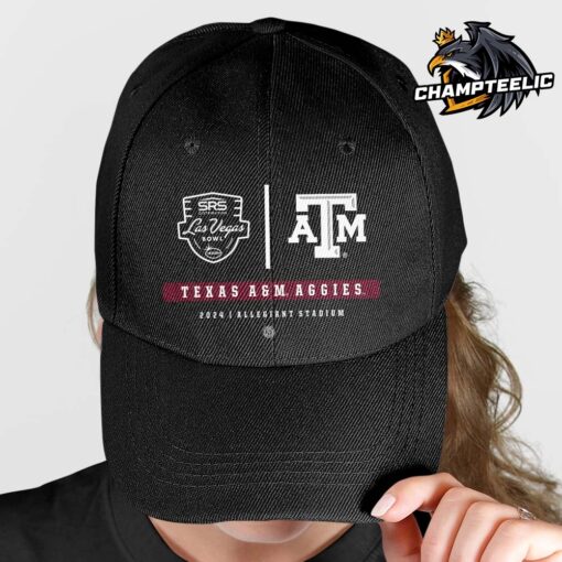 Texas A&M Aggies 2024 Las Vegas Bowl Match At Allegiant Stadium Logos Classic Cap Hat Snapback