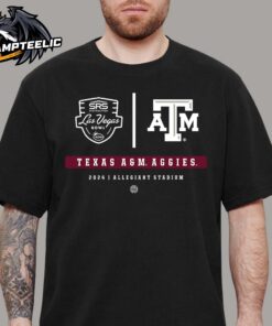 Texas A&M Aggies 2024 Las Vegas Bowl Match At Allegiant Stadium Logos Classic T-Shirt